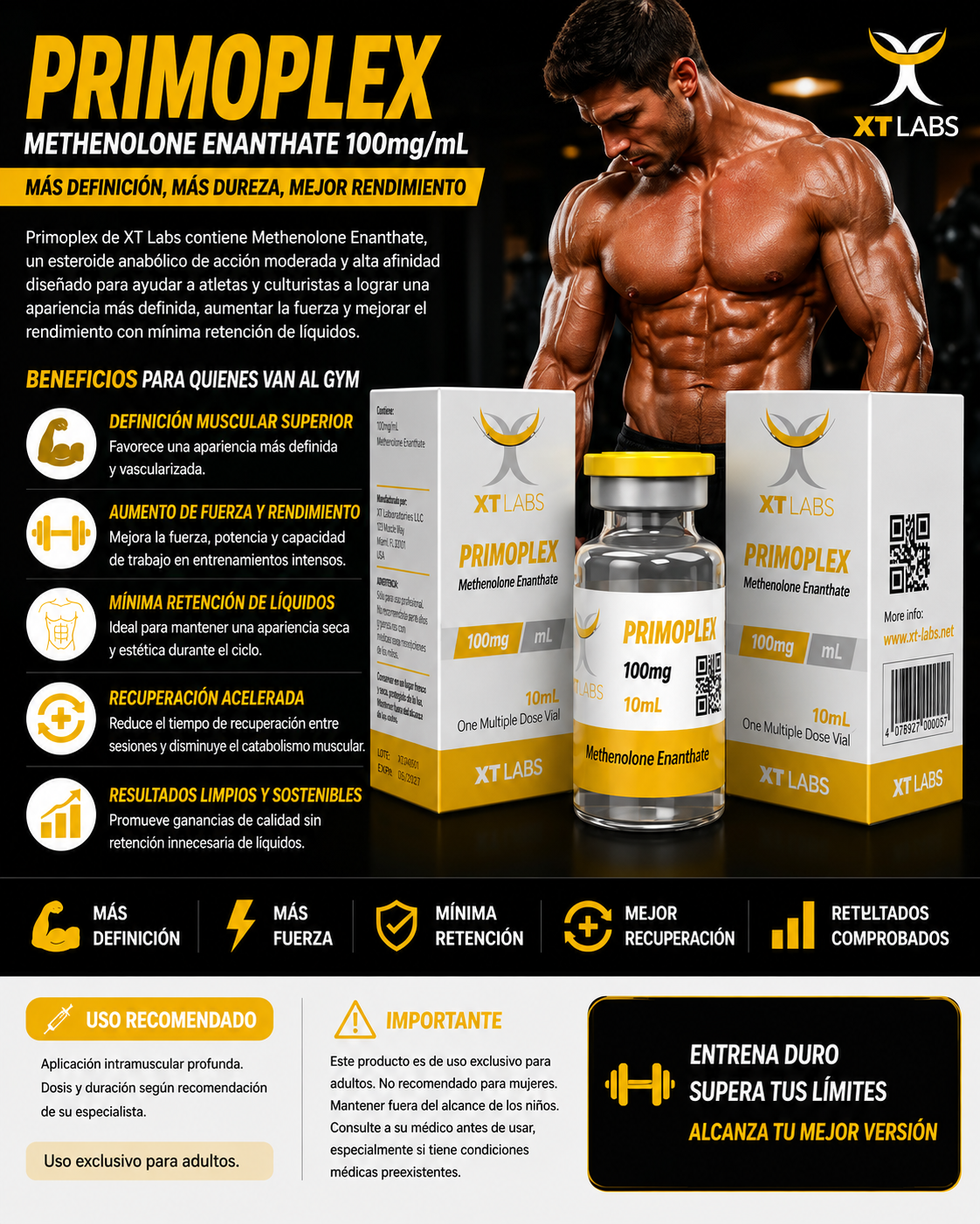 Primoplex XT Labs — Methenolone Enanthate